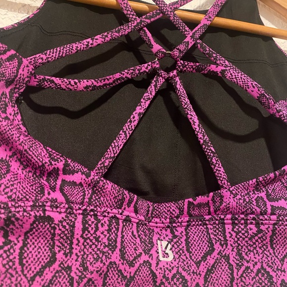 Buff Bunny Size Small Sports Bra. Purple snakeskin - Picture 4 of 5